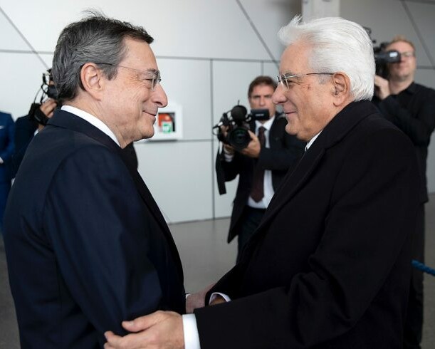 Nella foto d’archivio il premier Mario Draghi ed il presidente Sergio Mattarella