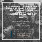 “L’unione fa la forza !”: a San Paolo L’associazione di Amicizia Italia-Brasile promuove un confronto sulle prossime elezioni del Parlamento Italiano