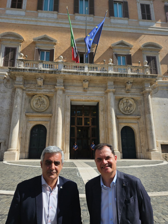 Fabio Porta con Franco Bartolacci